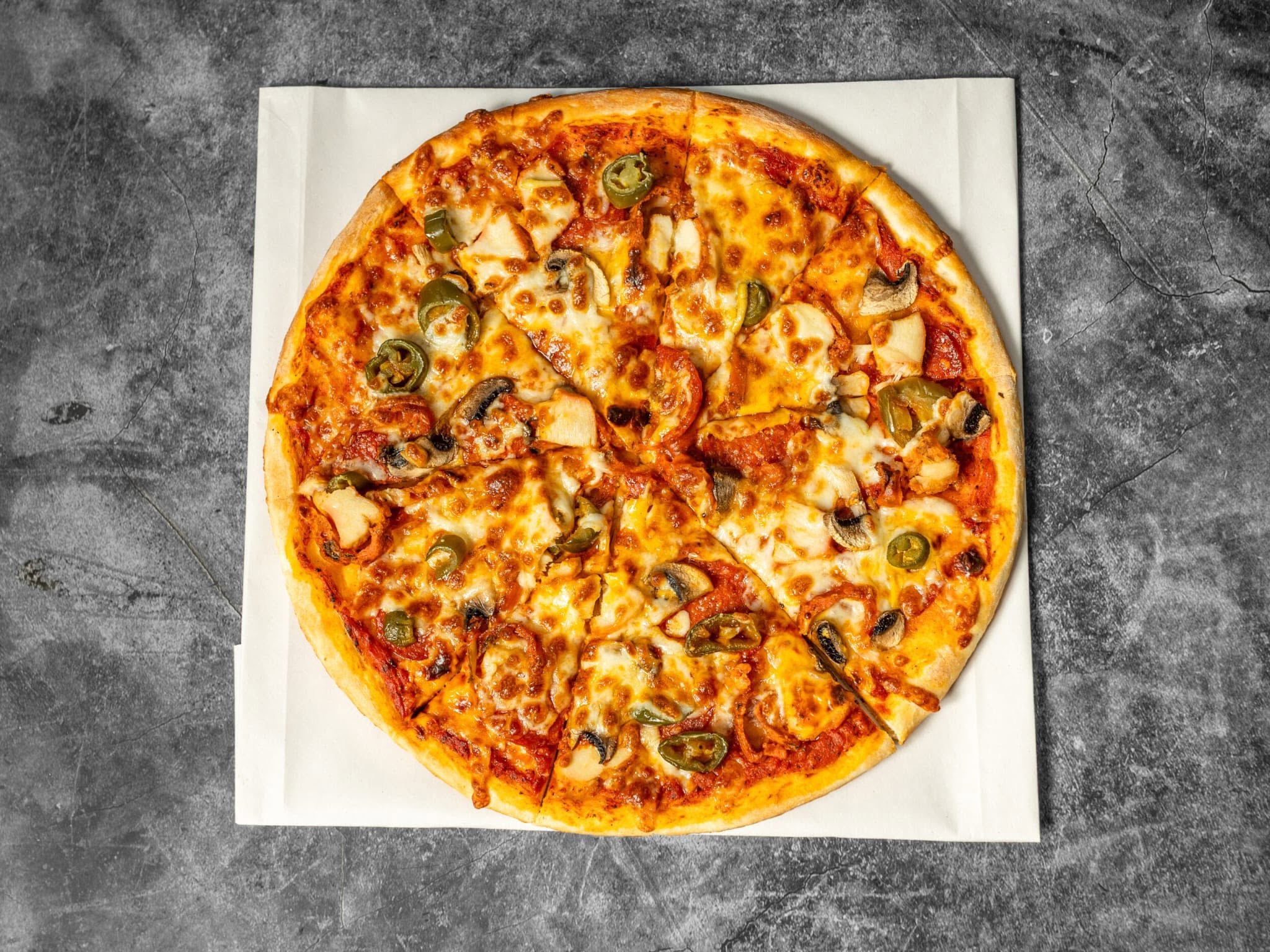 Fresh Pizzas served at Salt N Vinegar Takeaway in Dunfermline